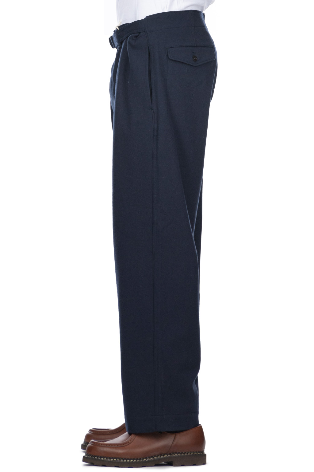 ts(s) - THERMOLITE Stretch Cloth D-ring Belted Pants-Navy